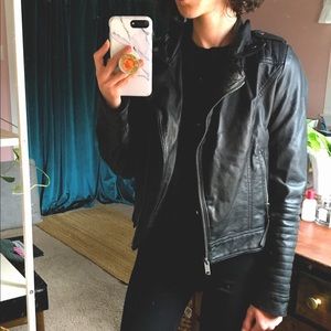 Black Faux Leather Jacket